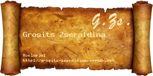 Grosits Zseraldina névjegykártya